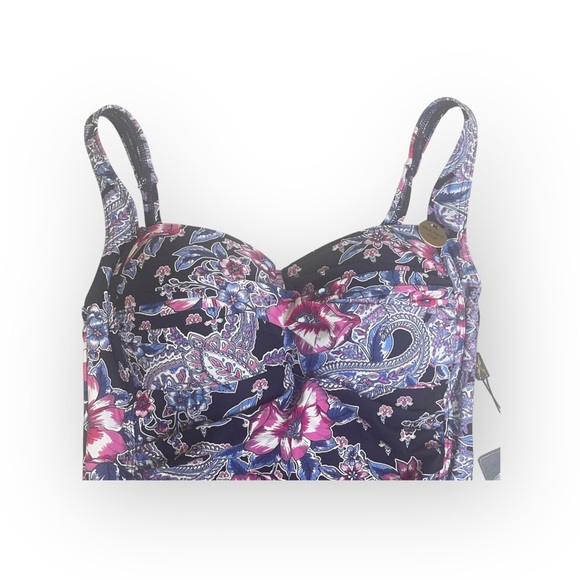 new Nip Tuck Swim ✿ Tummy Control One Piece Swimsuit ✿ Black Floral Paisley ✿ 6 - Picture 6 of 16